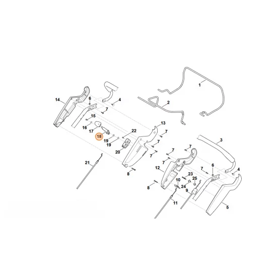Stihl   Dźwignia regulacyjna 6375 182 2900